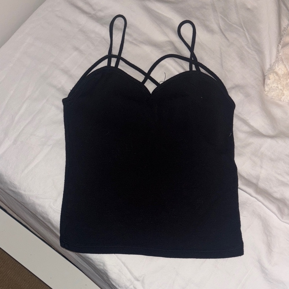 Brandy Melville Black Strappy Camisole